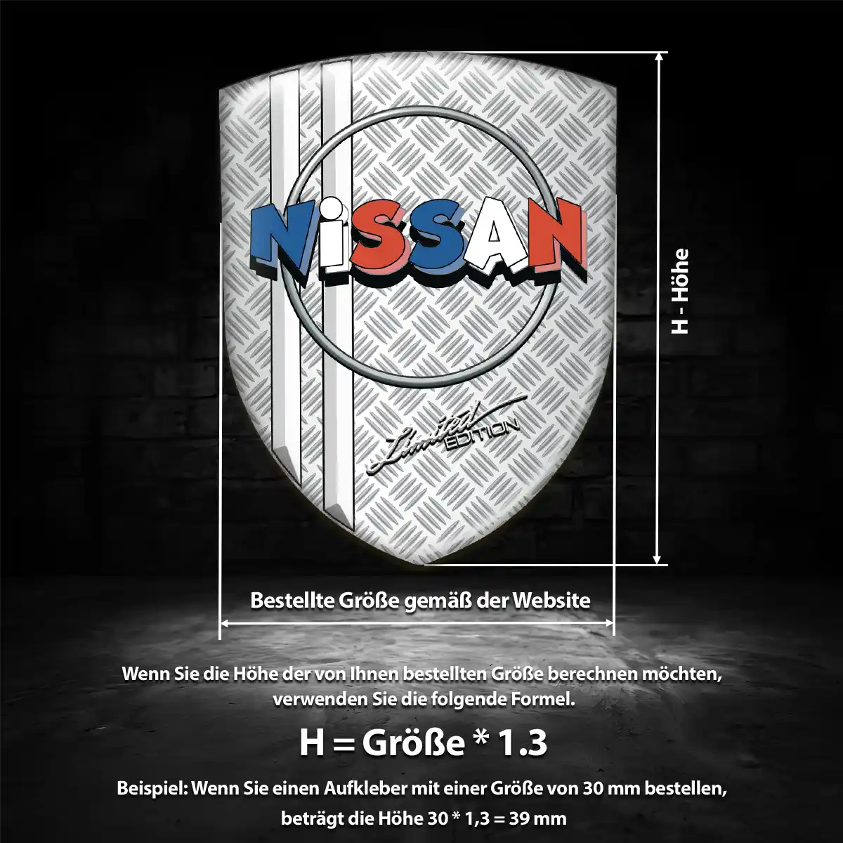 Nissan Embleme Auto Limitierte Auflage