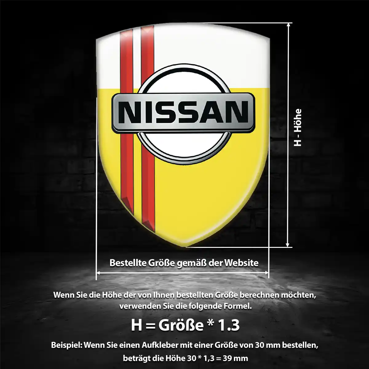 Nissan Embleme Auto Premiumqualität
