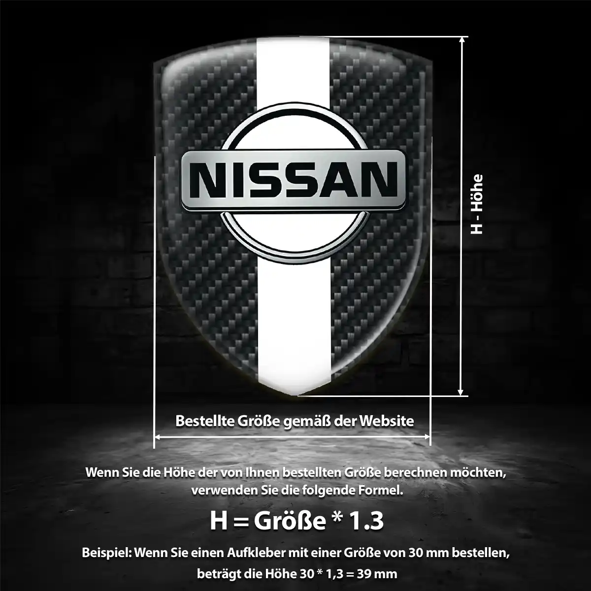 Nissan Embleme Silikon Aufkleber Anspruchsvolles Design