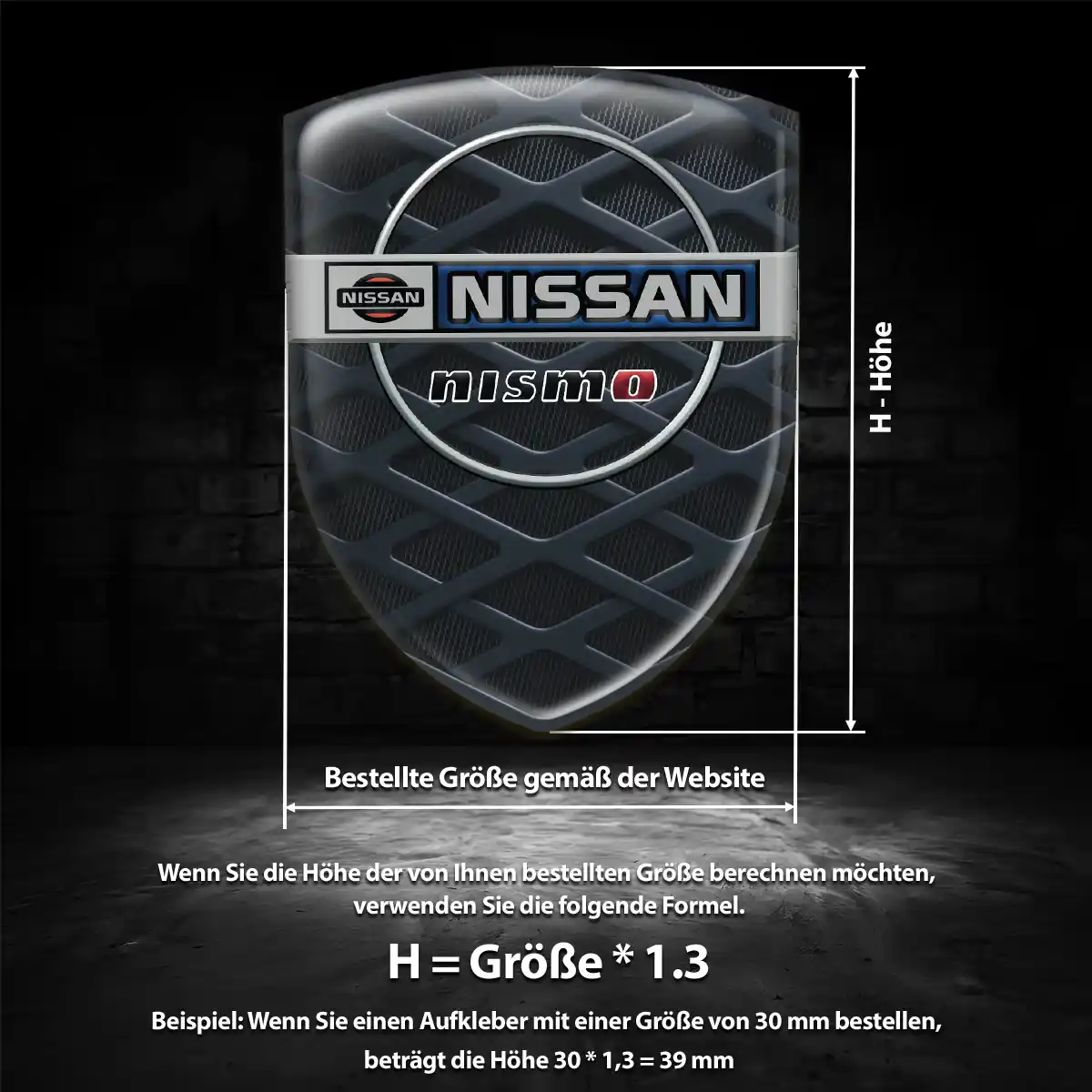 Nissan Embleme Silikon Aufkleber Auto Edles Design