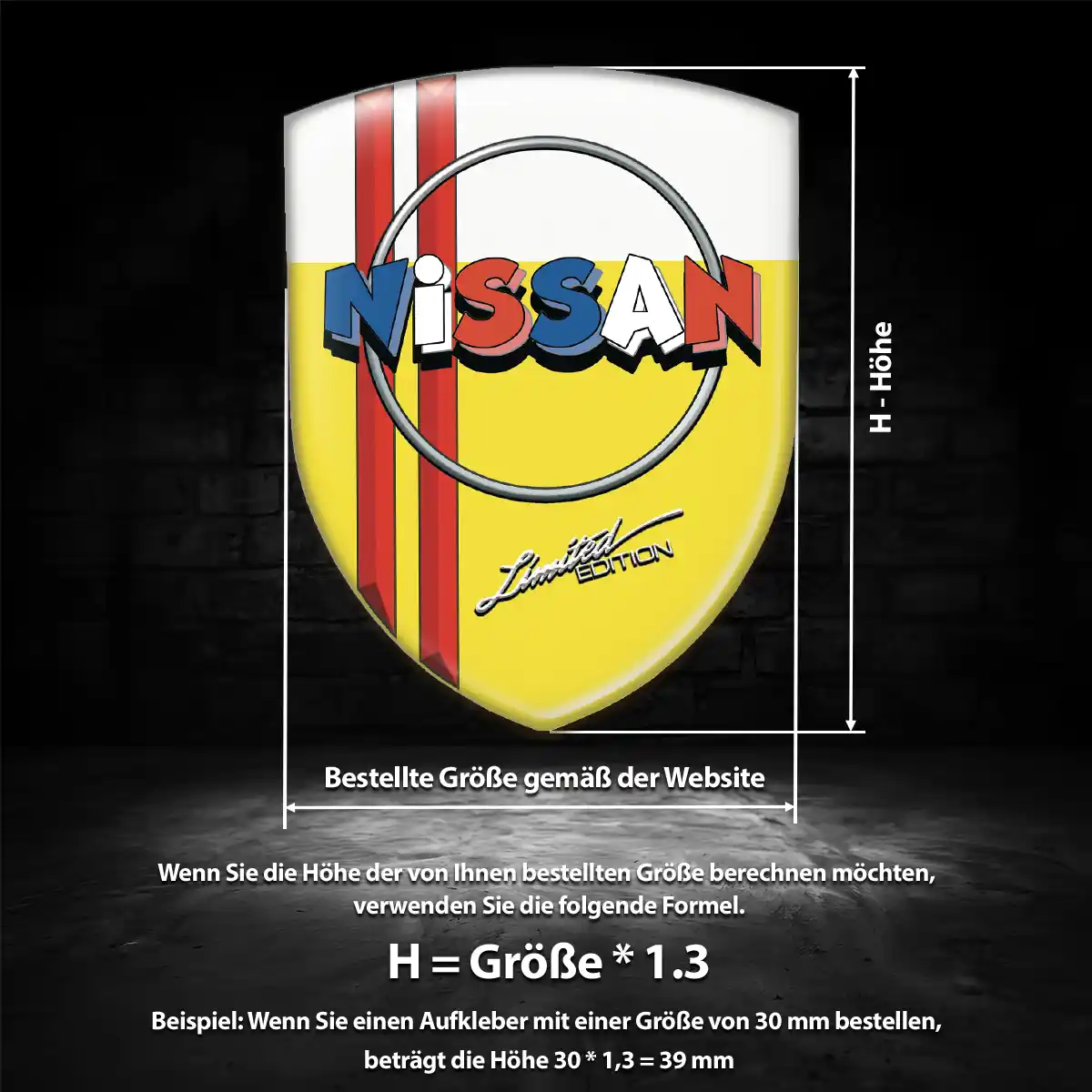 Nissan Embleme Silikon Aufkleber Auto Exterieurdesign