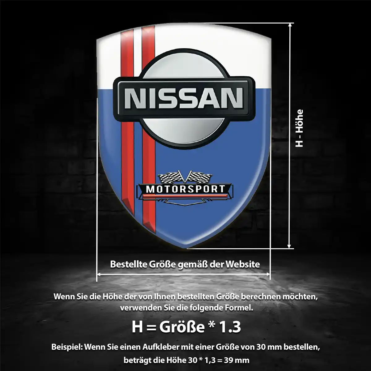 Nissan Embleme Silikon Aufkleber Auto Höchste Qualität