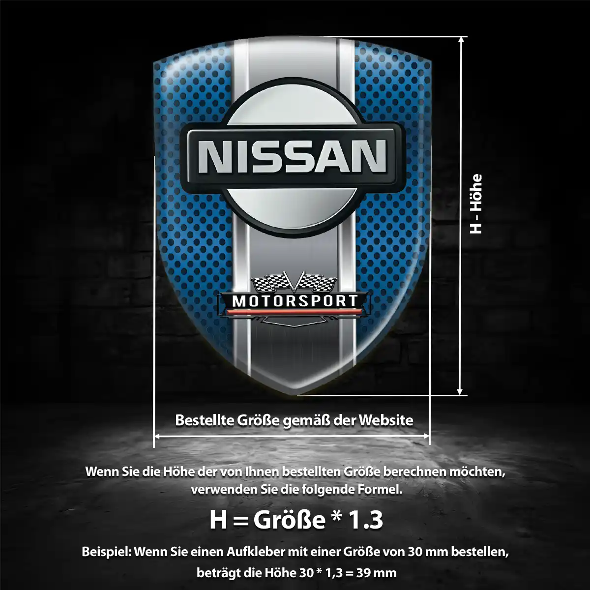 Nissan Embleme Silikon Aufkleber Auto Hochwertiges Harz