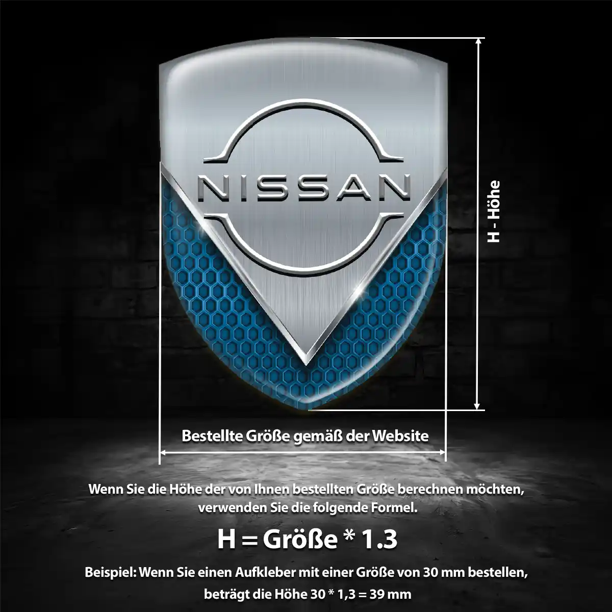 Nissan Embleme Silikon Aufkleber Auto Limitierte Auflage