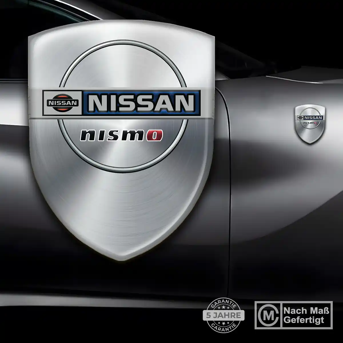 Nissan Embleme Silikon Aufkleber Auto Markenedition