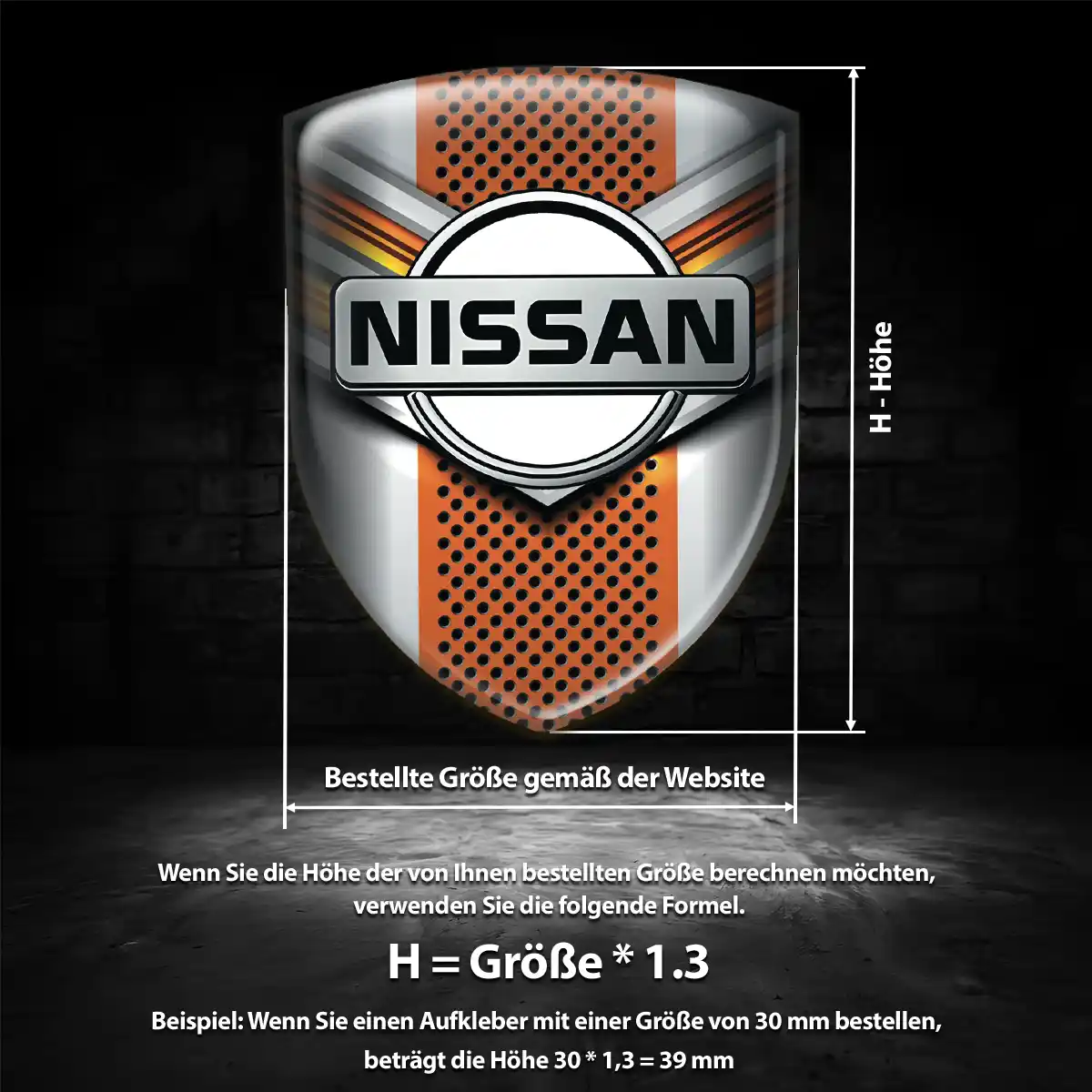 Nissan Embleme Silikon Aufkleber Auto Modernes Design