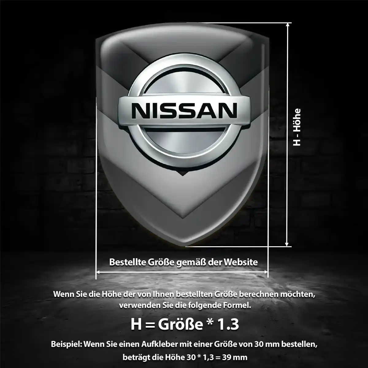 Nissan Embleme Silikon Aufkleber Auto Premiumqualität