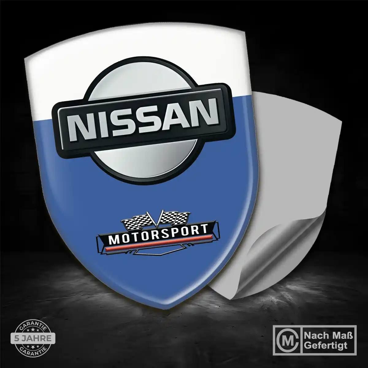 Nissan Embleme Silikon Aufkleber Auto Tuningfahrzeug