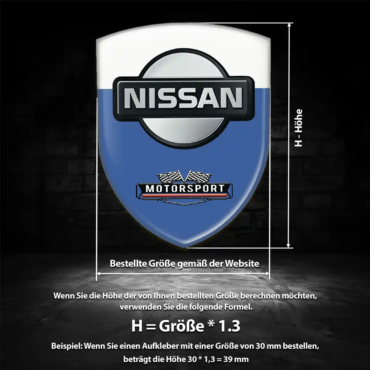 Nissan Embleme Silikon Aufkleber Auto Tuningfahrzeug