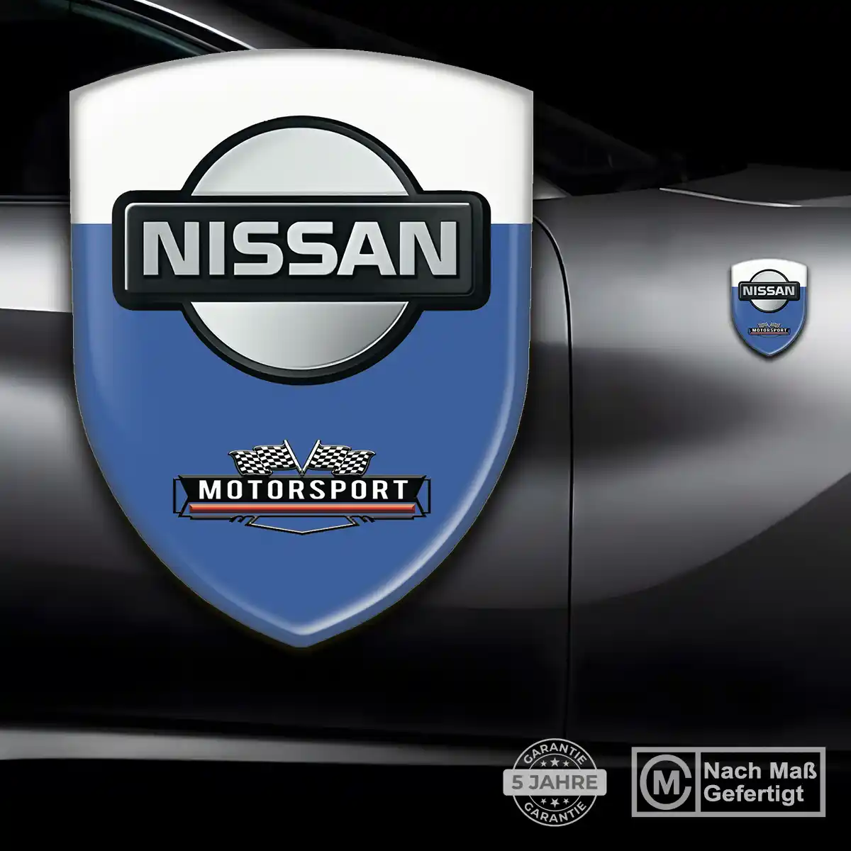 Nissan Embleme Silikon Aufkleber Auto Tuningfahrzeug