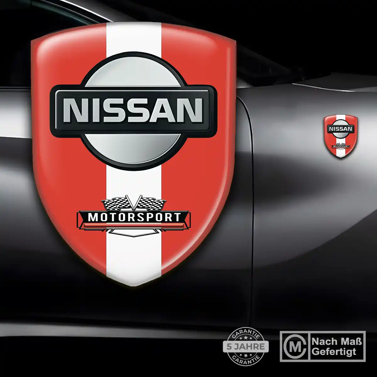 Nissan Embleme Silikon Aufkleber Edles Design