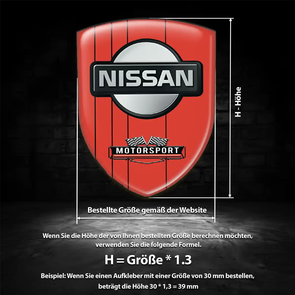 Nissan Embleme Silikon Aufkleber Elegantes Design