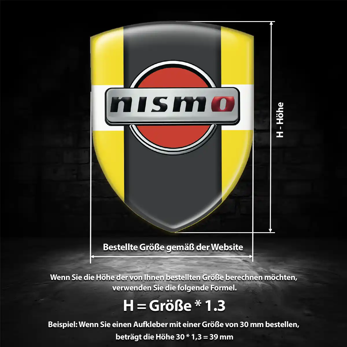 Nissan Embleme Silikon Aufkleber Exterieurdesign