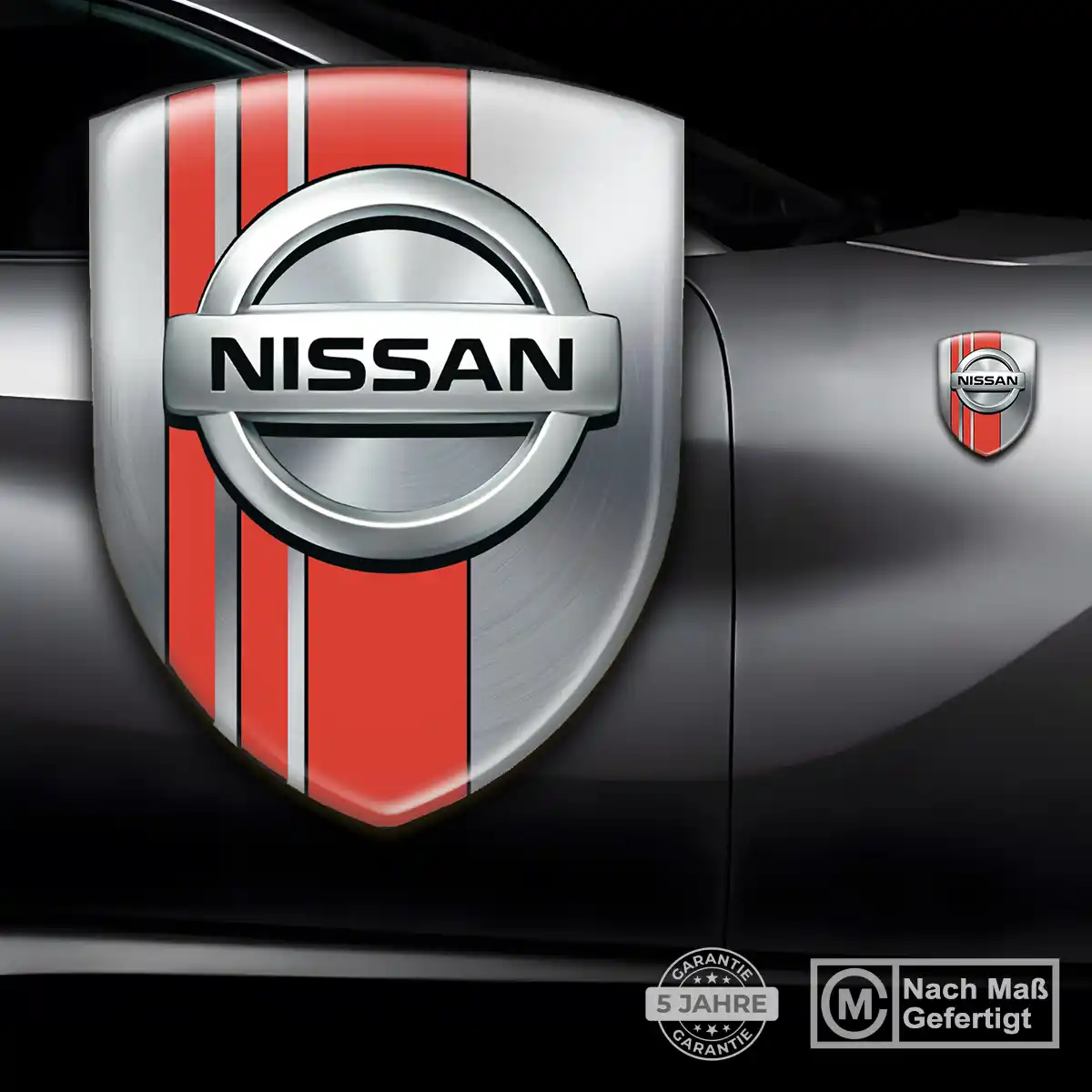 Nissan Embleme Silikon Aufkleber Limitierte Auflage