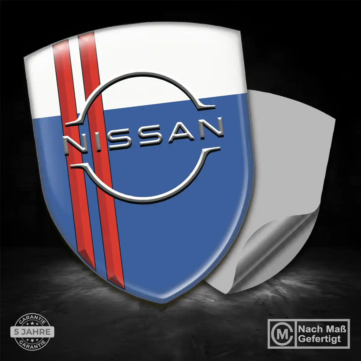 Nissan Embleme Silikon Aufkleber Modernes Design