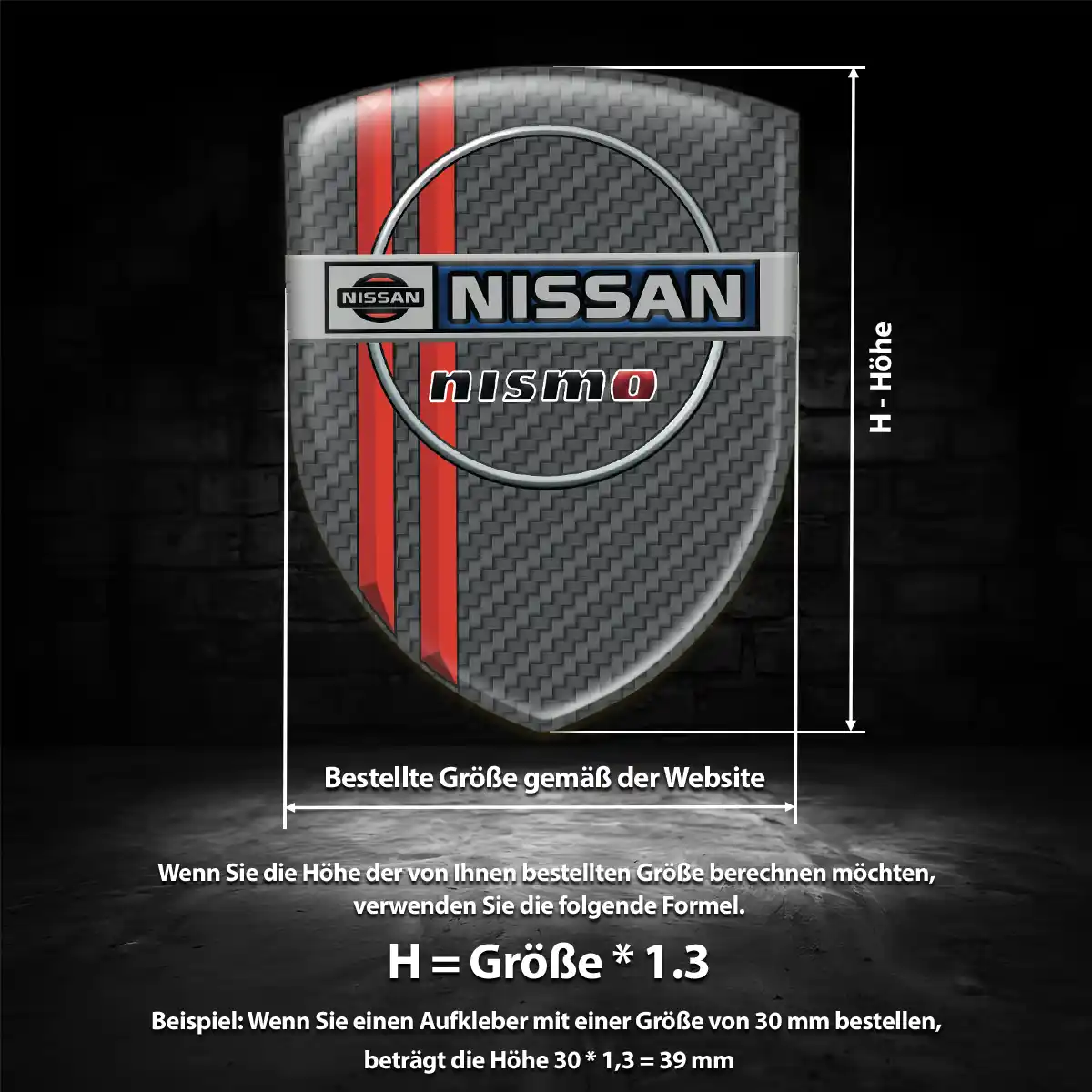 Nissan Silikon Aufkleber Anspruchsvolles Design