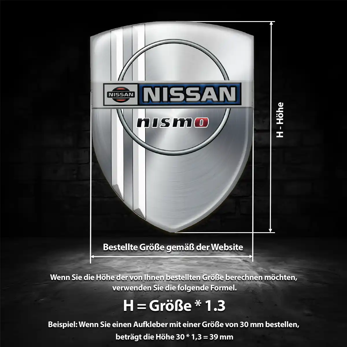 Nissan Silikon Aufkleber Ausdrucksstarkes Design