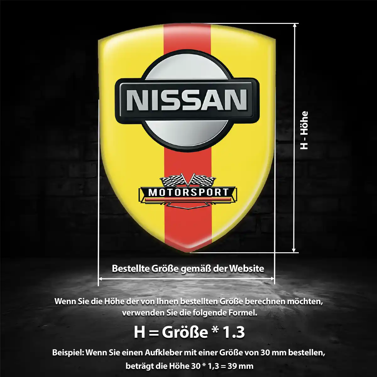 Nissan Silikon Aufkleber Auto Edles Design