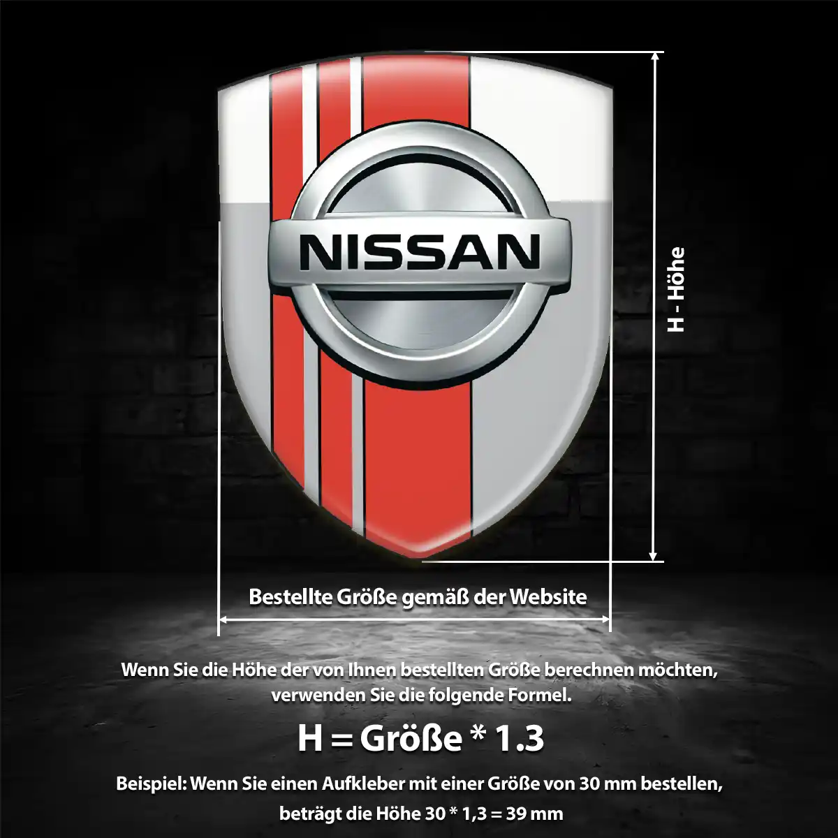 Nissan Silikon Aufkleber Auto Erstklassige Qualität