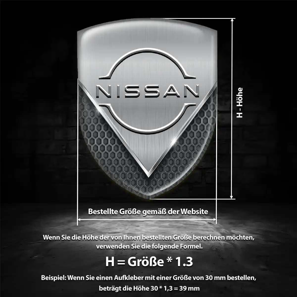 Nissan Silikon Aufkleber Auto Interieurdesign