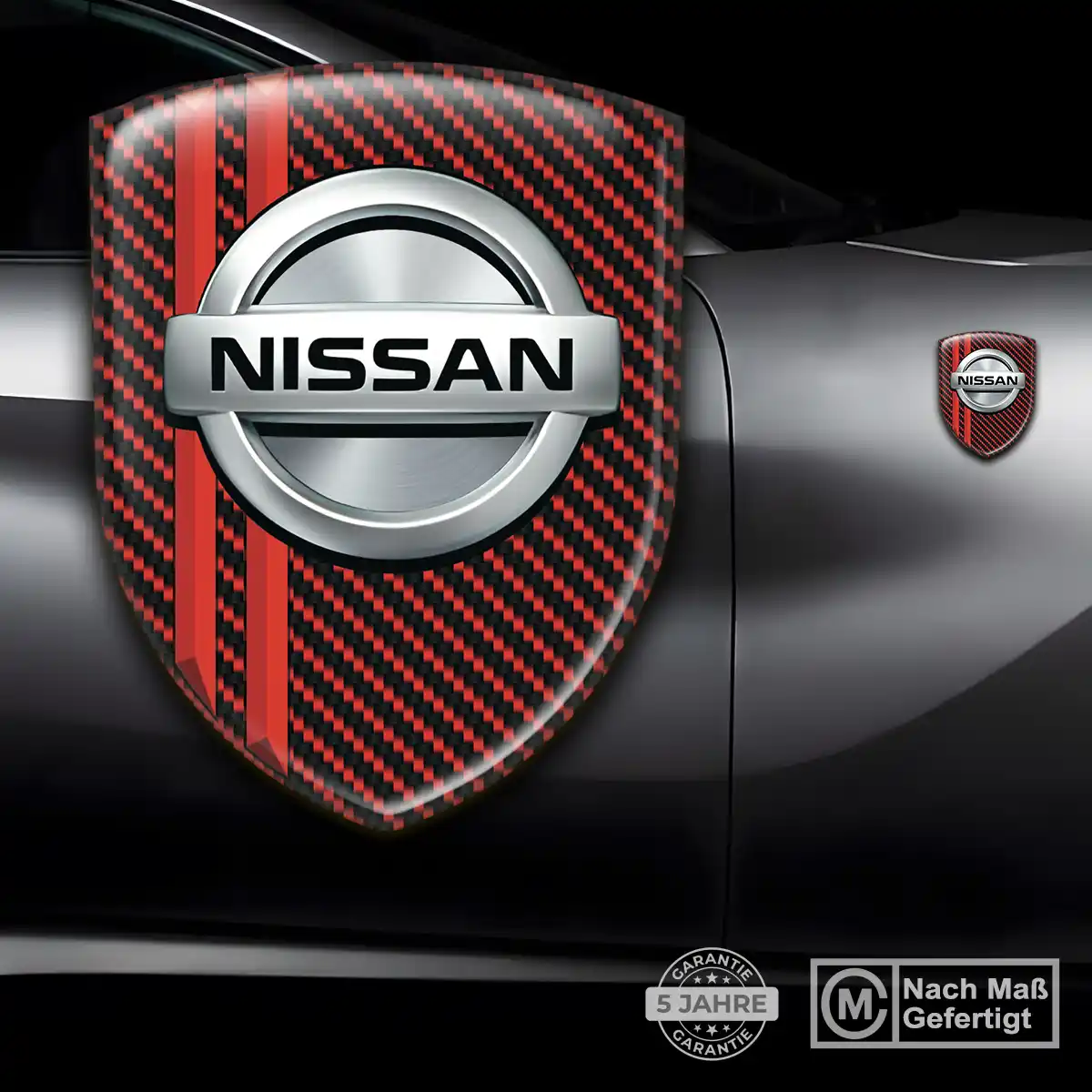 Nissan Silikon Aufkleber Edles Design
