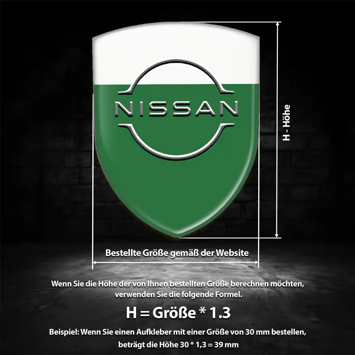 Nissan Silikon Aufkleber Embleme Anspruchsvolles Design