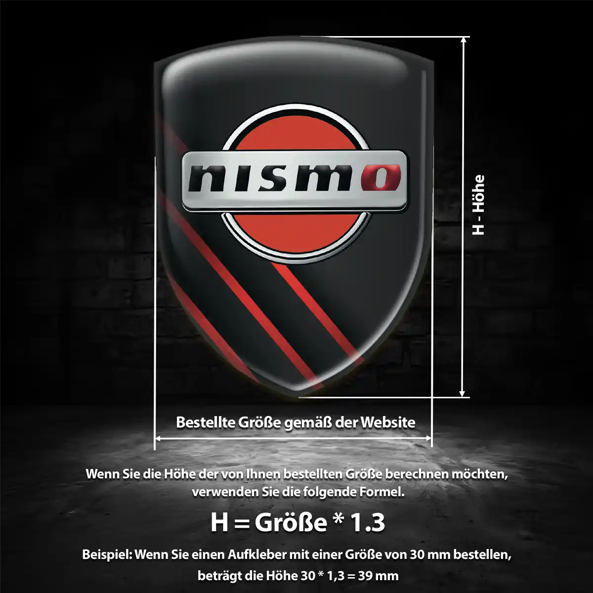 Nissan Silikon Aufkleber Embleme Auto Exterieurdesign