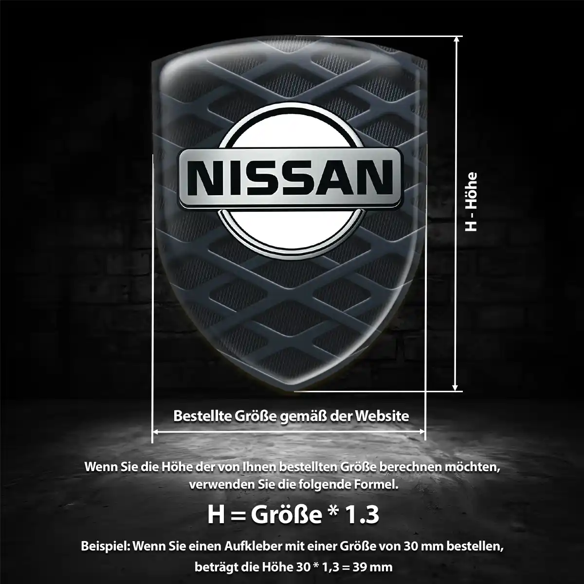 Nissan Silikon Aufkleber Embleme Auto Hohe Qualität