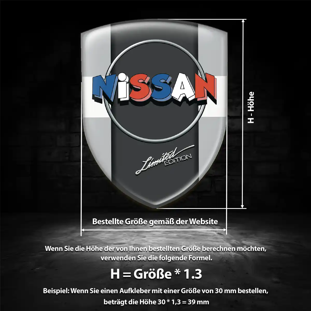 Nissan Silikon Aufkleber Embleme Auto Premiumqualität