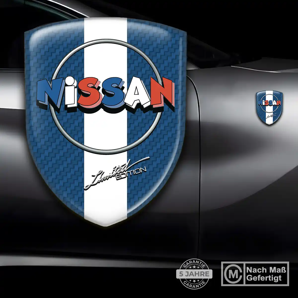 Nissan Silikon Aufkleber Embleme Edles Design