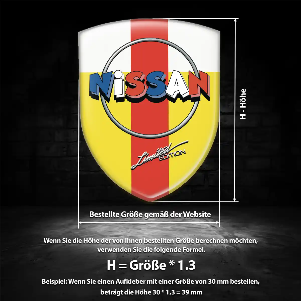 Nissan Silikon Aufkleber Embleme Elegantes Design