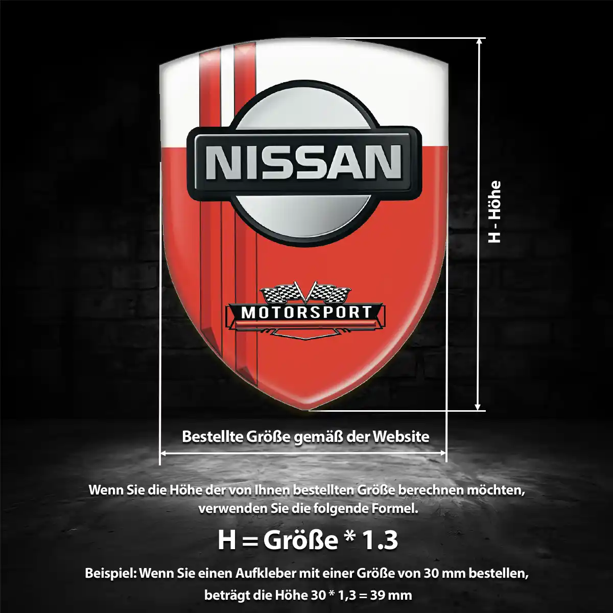 Nissan Silikon Aufkleber Embleme Erstklassige Qualität