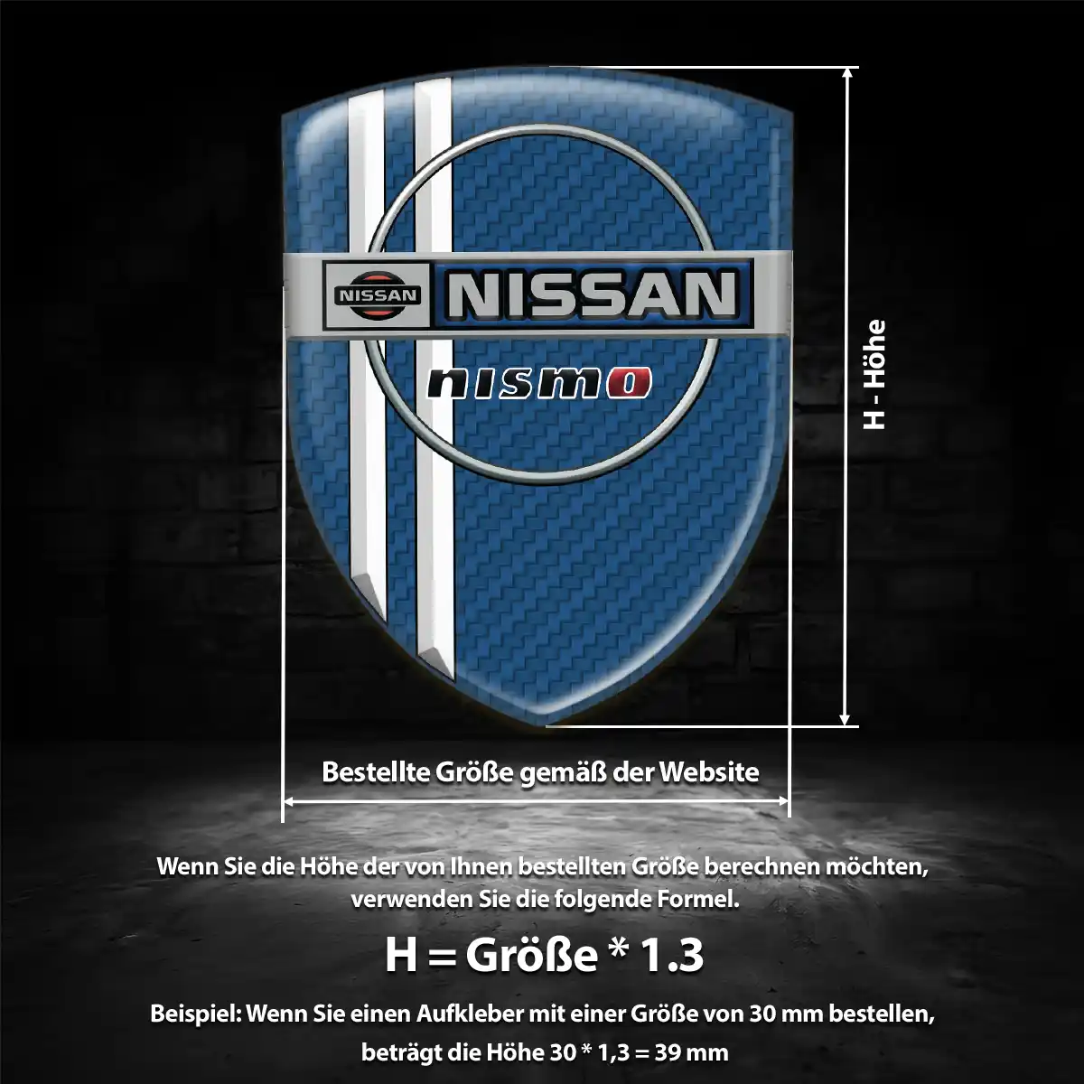 Nissan Silikon Aufkleber Embleme Höchste Qualität