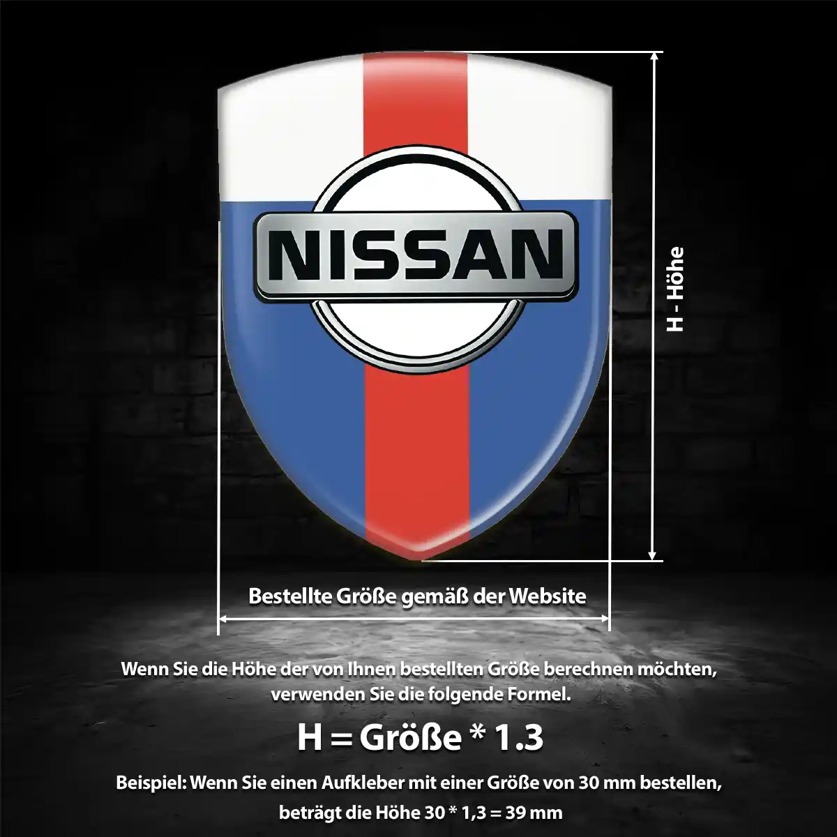Nissan Silikon Aufkleber Embleme Limitierte Auflage
