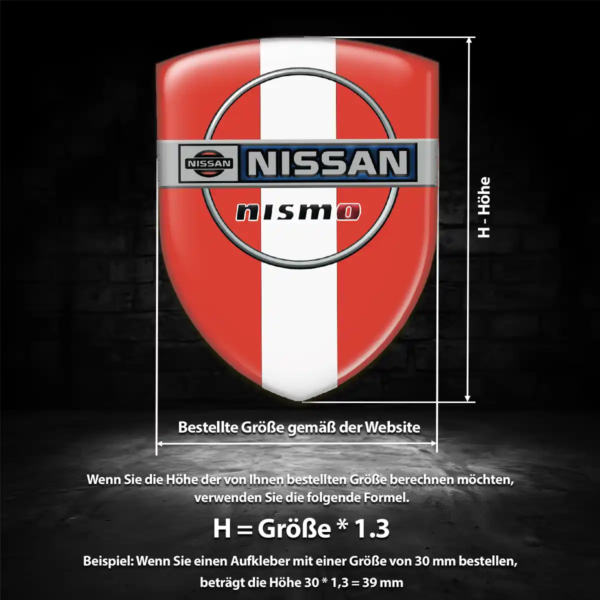 Nissan Silikon Aufkleber Embleme Luxus-Edition