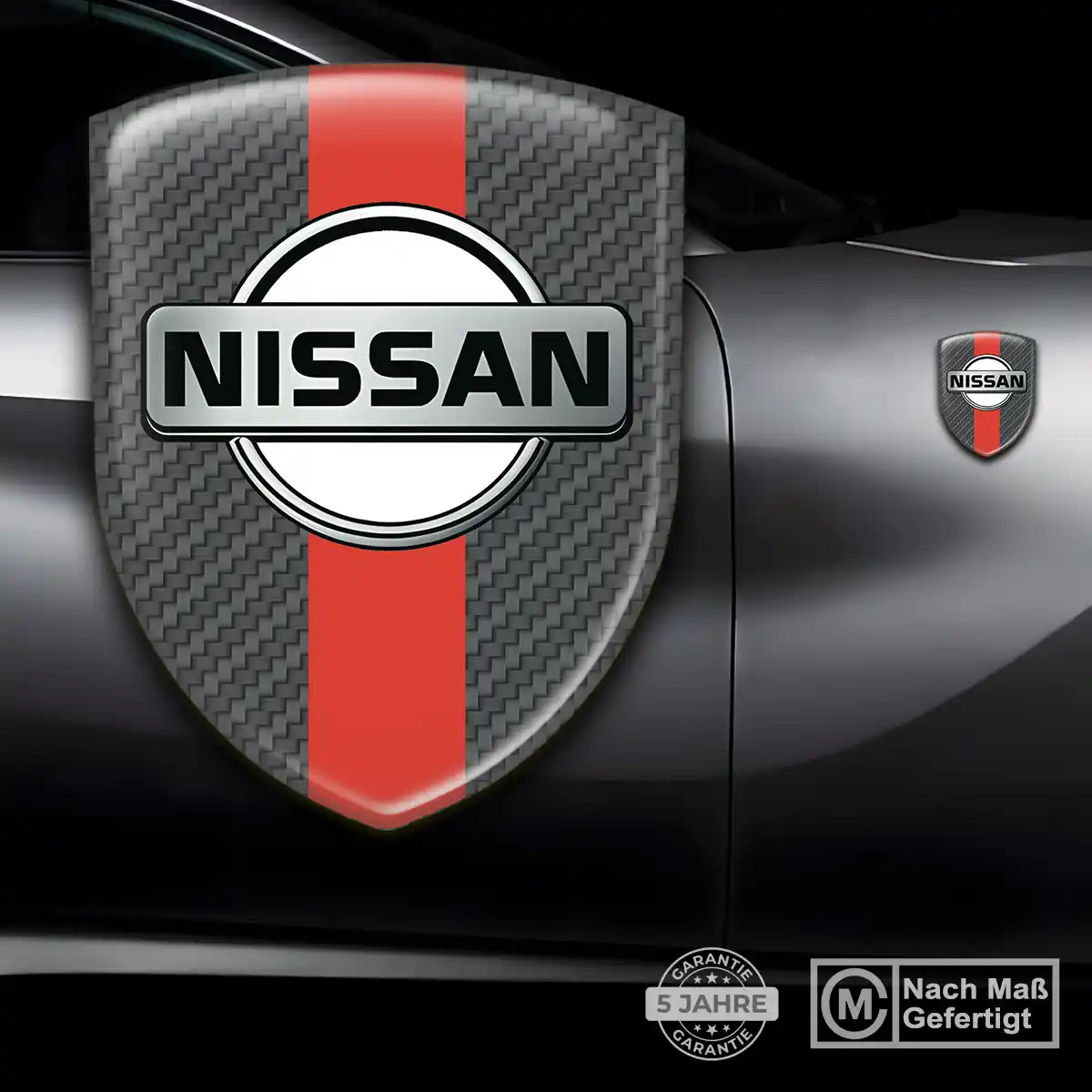 Nissan Silikon Aufkleber Embleme Markenedition