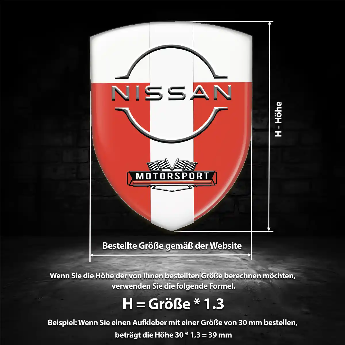Nissan Silikon Aufkleber Embleme Modernes Design