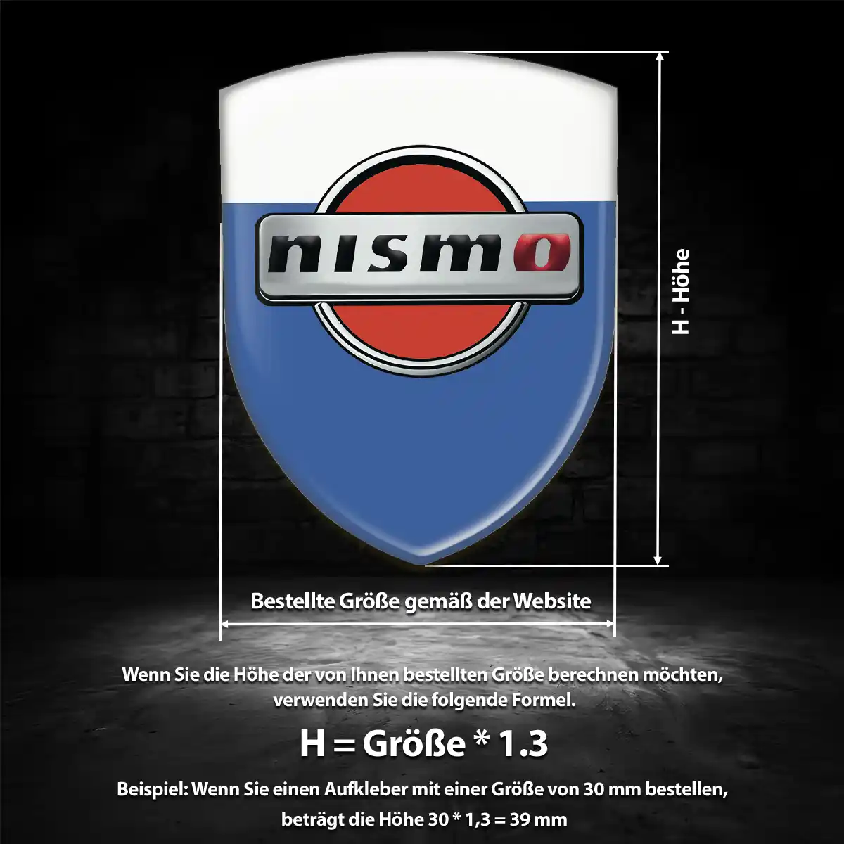 Nissan Silikon Aufkleber Erstklassige Qualität