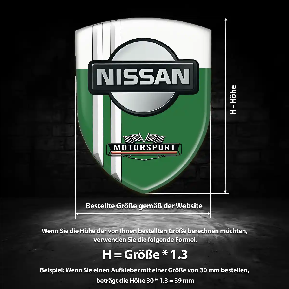 Nissan Silikon Aufkleber Höchste Qualität