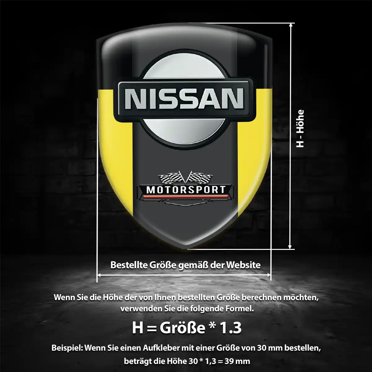 Nissan Silikon Aufkleber Limitierte Auflage