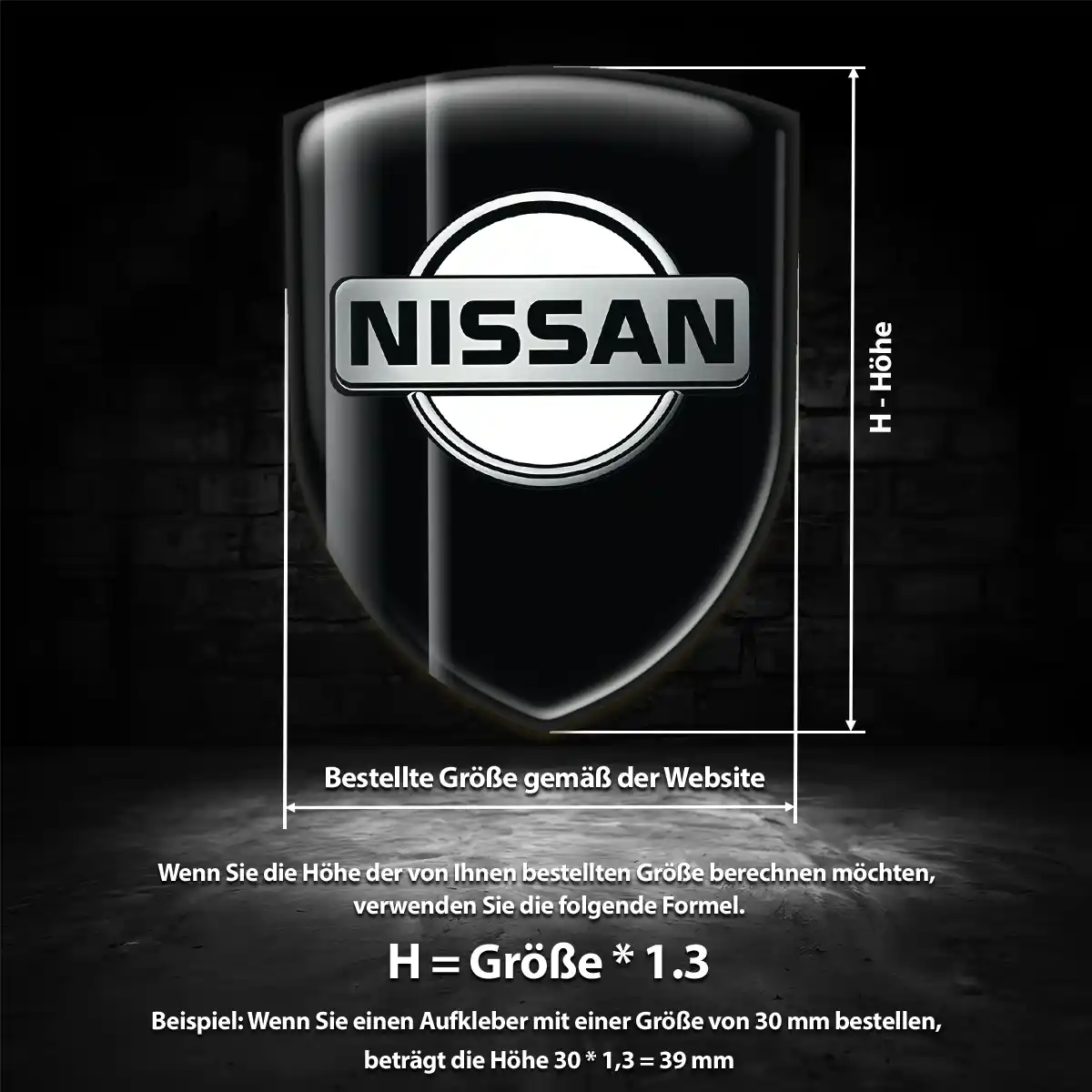 Nissan Silikon Aufkleber Premium-Edition