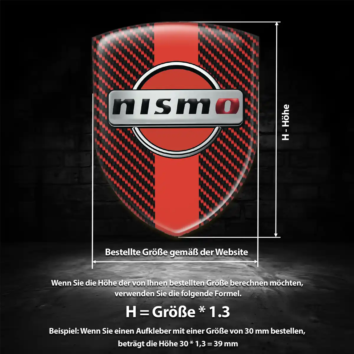 Nissan Silikon Aufkleber Premiumqualität