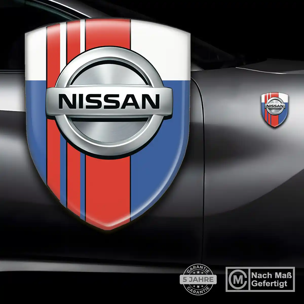 Nissan Silikon Aufkleber Wappen Auto Edles Design