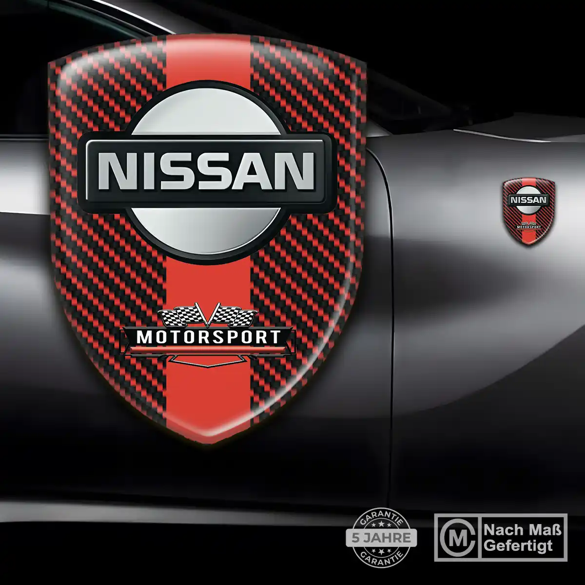 Nissan Silikon Aufkleber Wappen Auto Elegantes Design