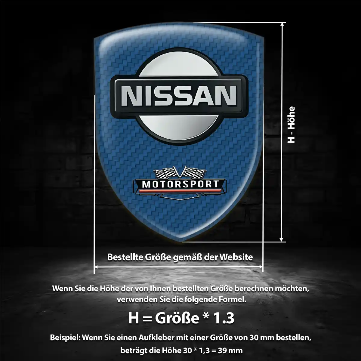 Nissan Silikon Aufkleber Wappen Auto Hohe Qualität