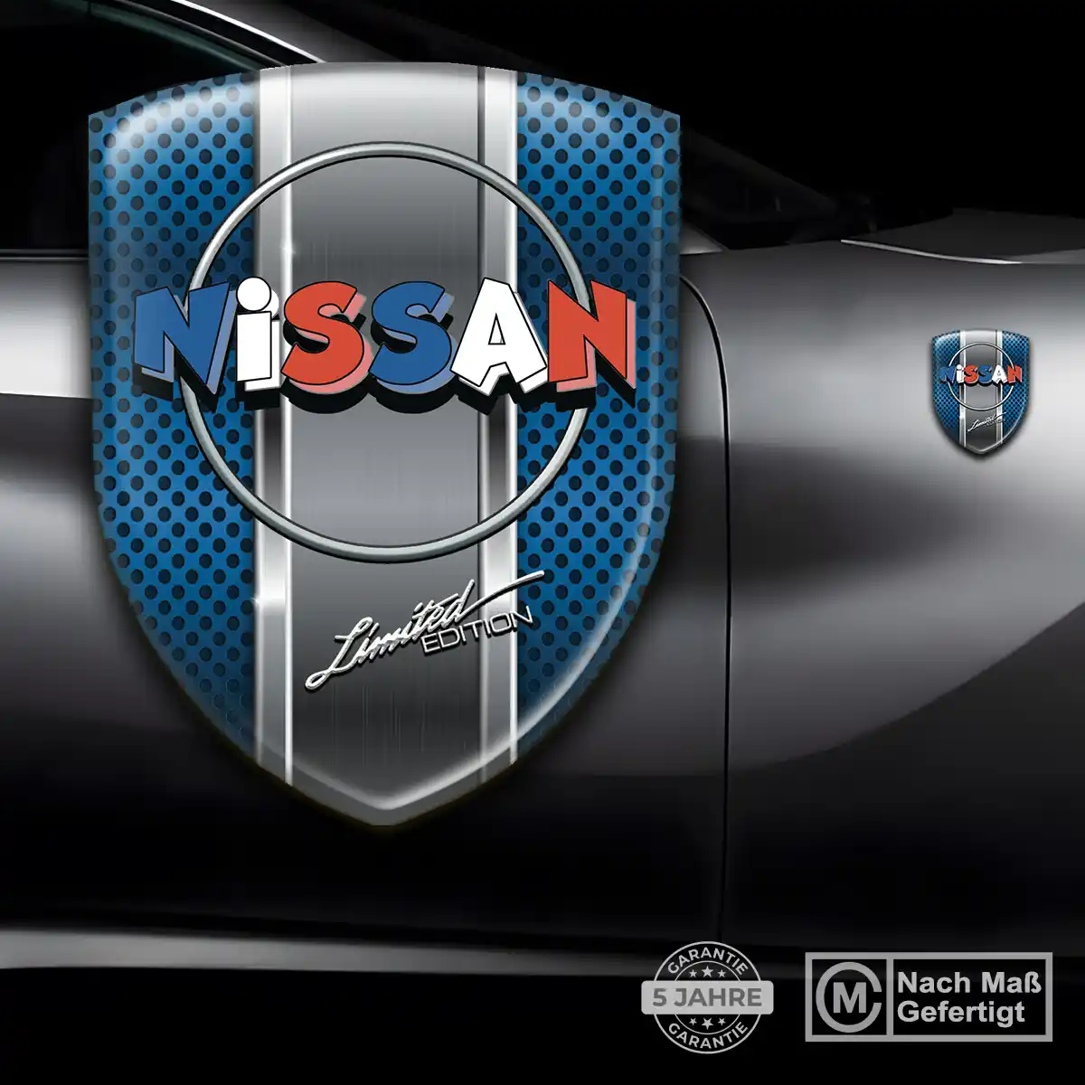 Nissan Silikon Aufkleber Wappen Auto Markenedition