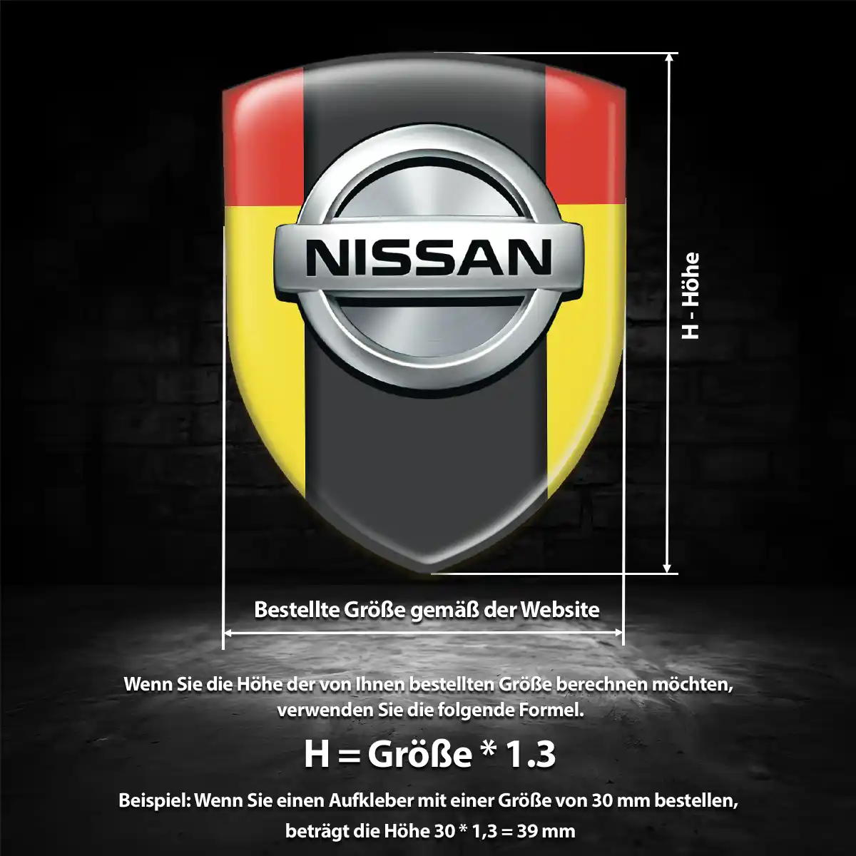 Nissan Silikon Aufkleber Wappen Auto Modernes Design