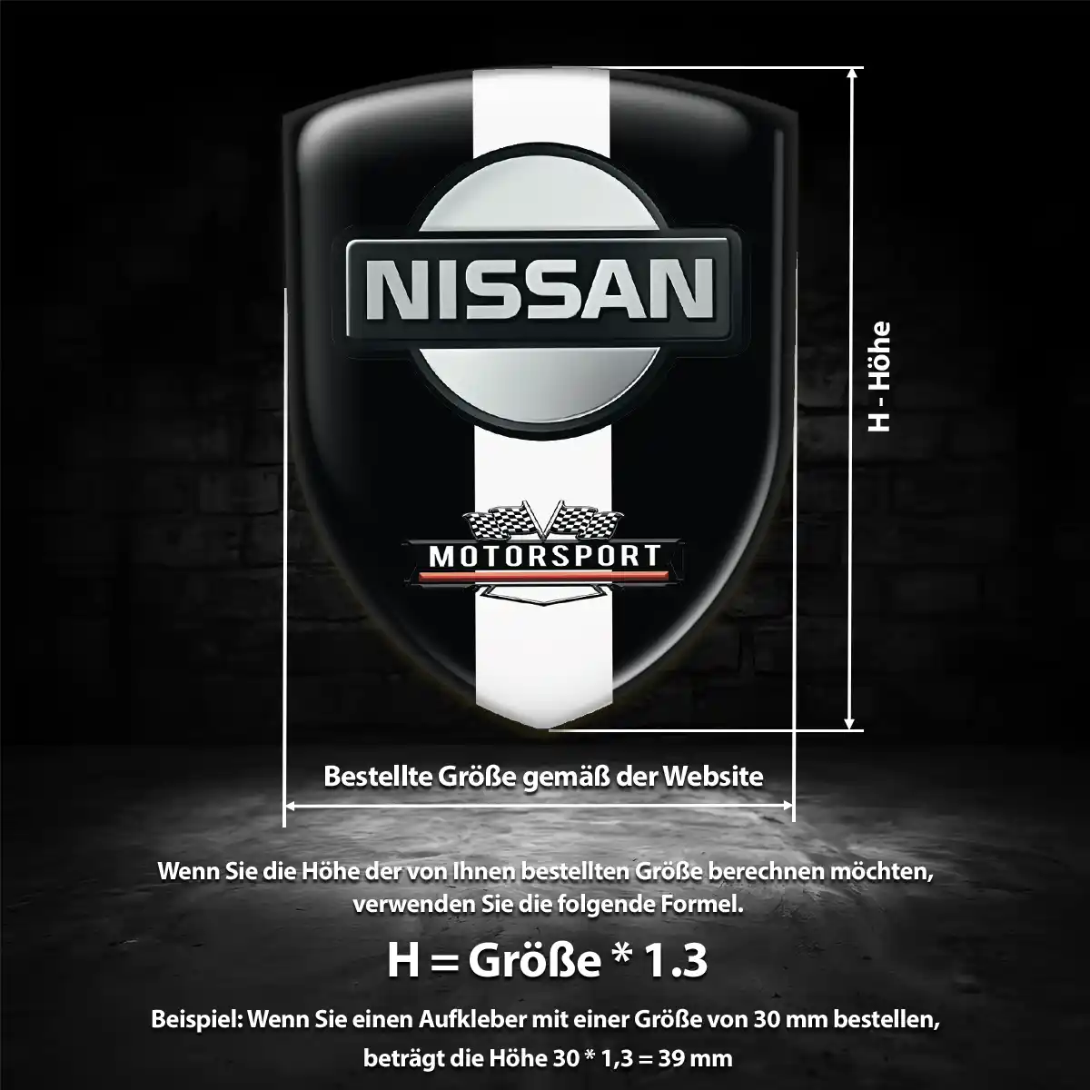 Nissan Silikon Aufkleber Wappen Auto Premiumqualität
