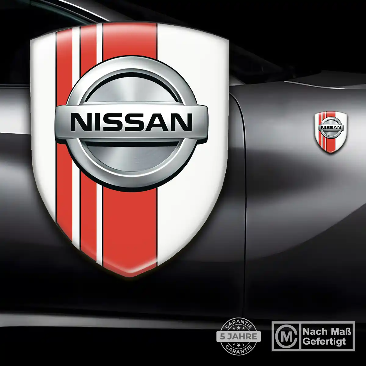 Nissan Silikon Aufkleber Wappen Erstklassige Qualität