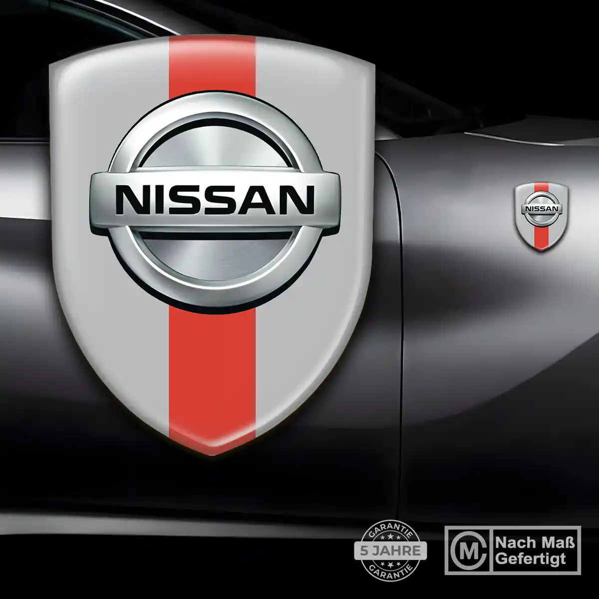 Nissan Silikon Aufkleber Wappen Höchste Qualität